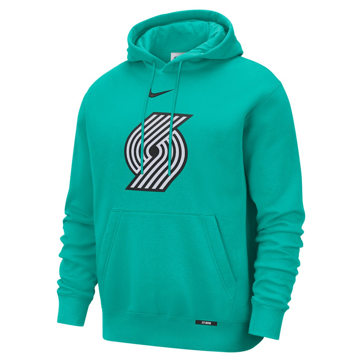 Portland Trail Blazers 2025/26 City Edition Essential Logo Remix Hoodie Green - NBA