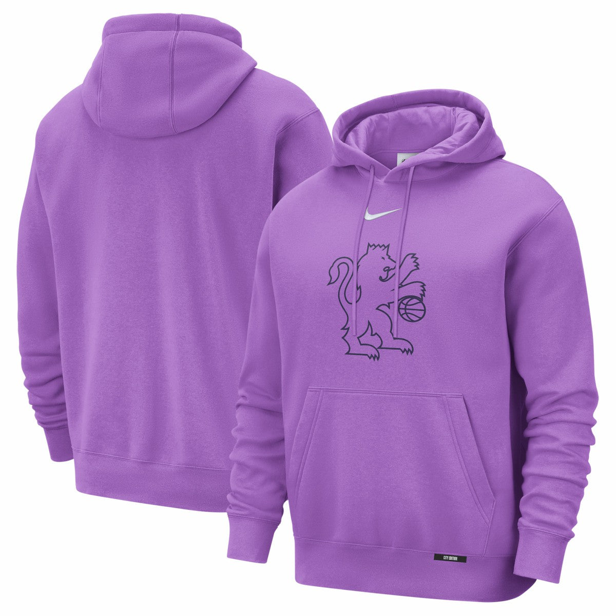 Sacramento Kings 2025/26 City Edition Essential Logo Remix Hoodie Purple - NBA
