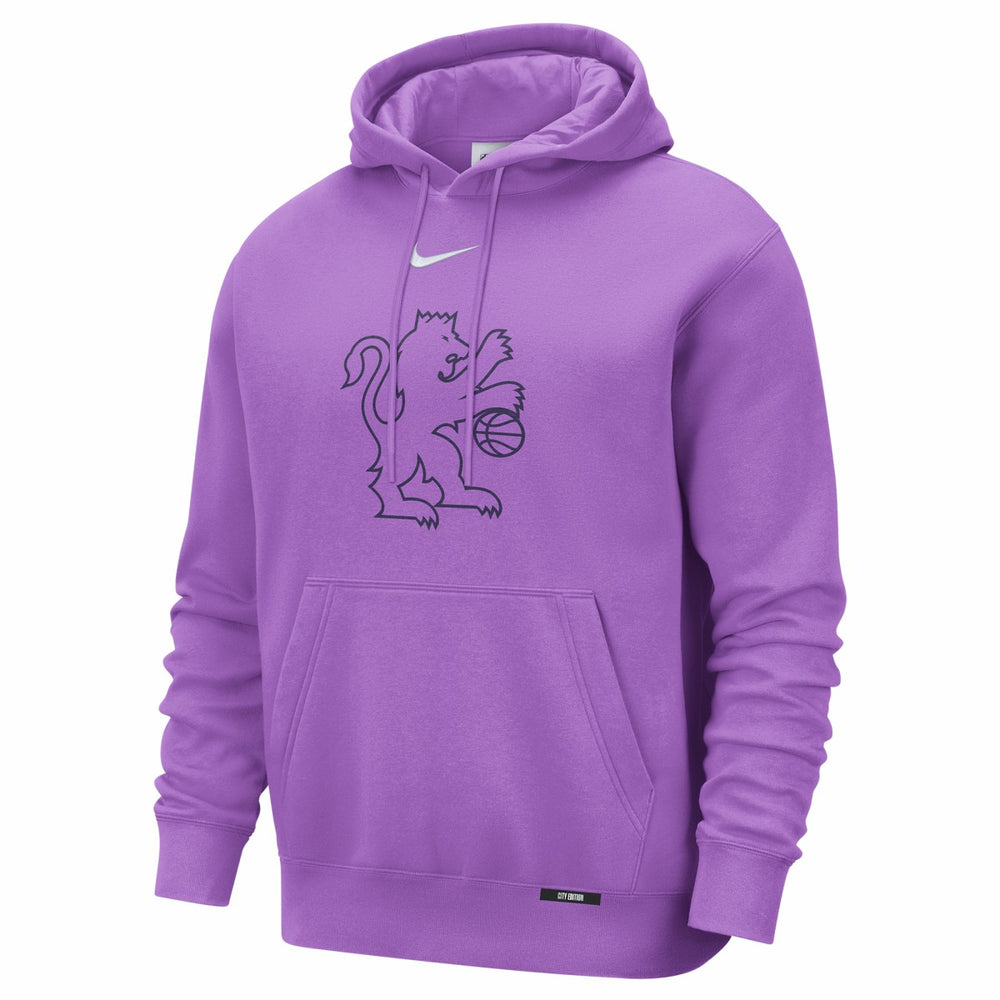 Sacramento Kings 2025/26 City Edition Essential Logo Remix Hoodie Purple - NBA