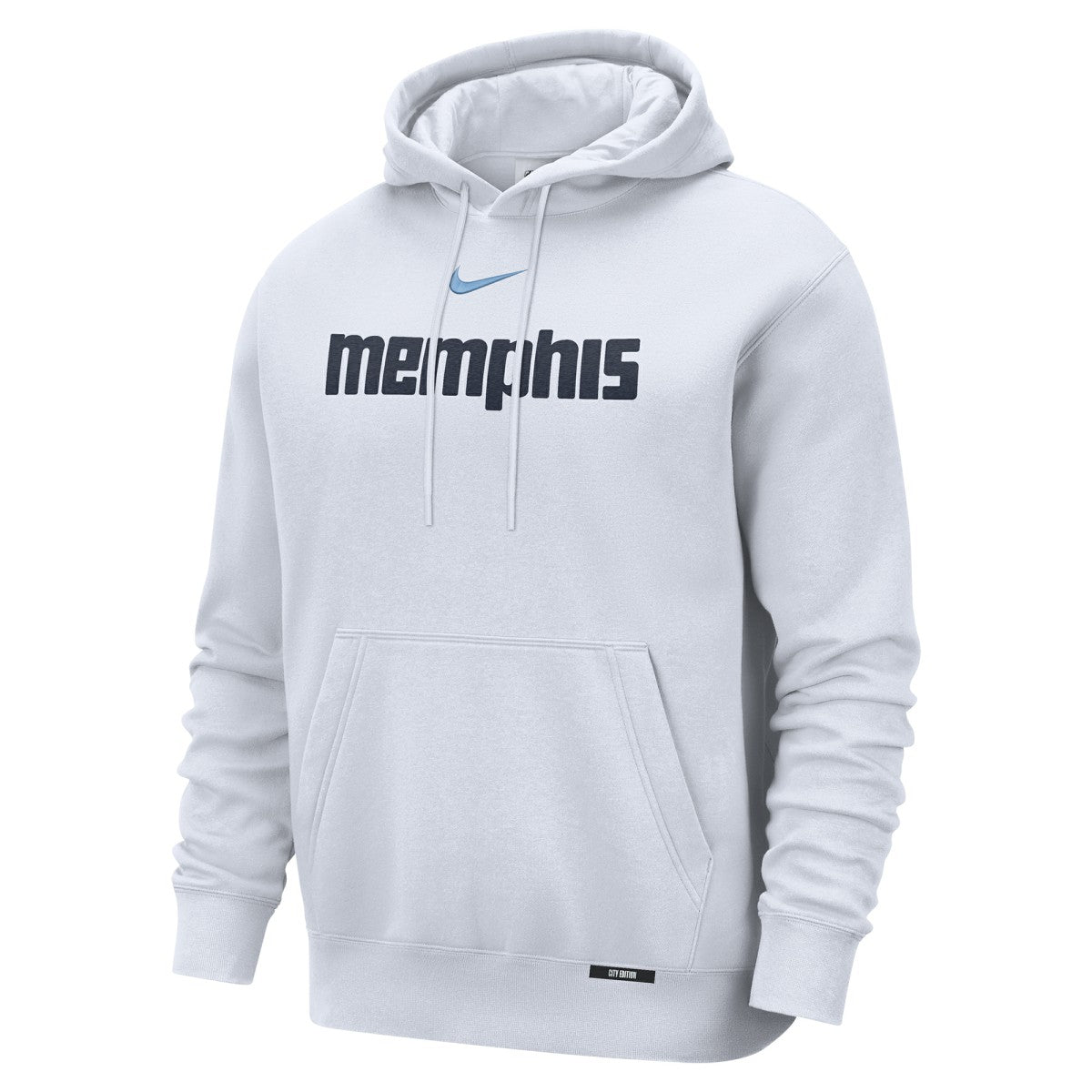 Memphis Grizzlies 2025/26 City Edition Essential Remix Club Hoodie White - NBA