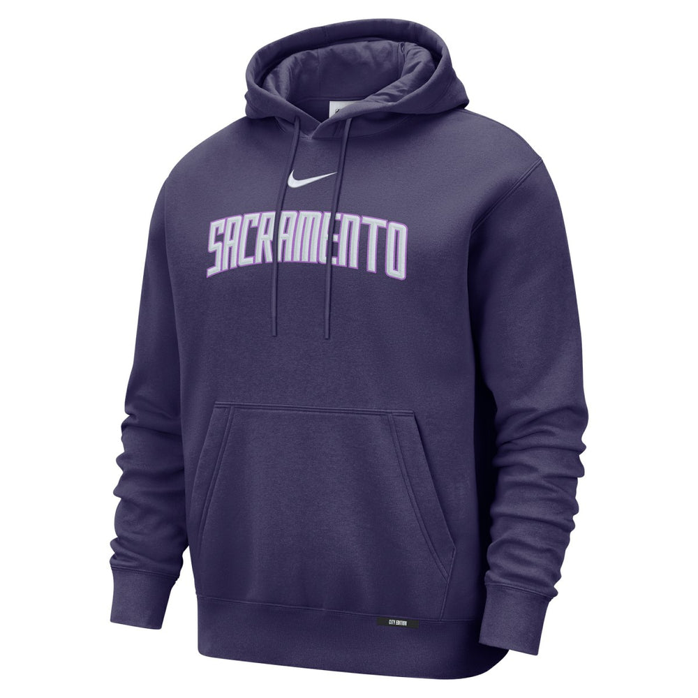 Sacramento Kings 2025/26 City Edition Essential Remix Club Hoodie Purple - NBA