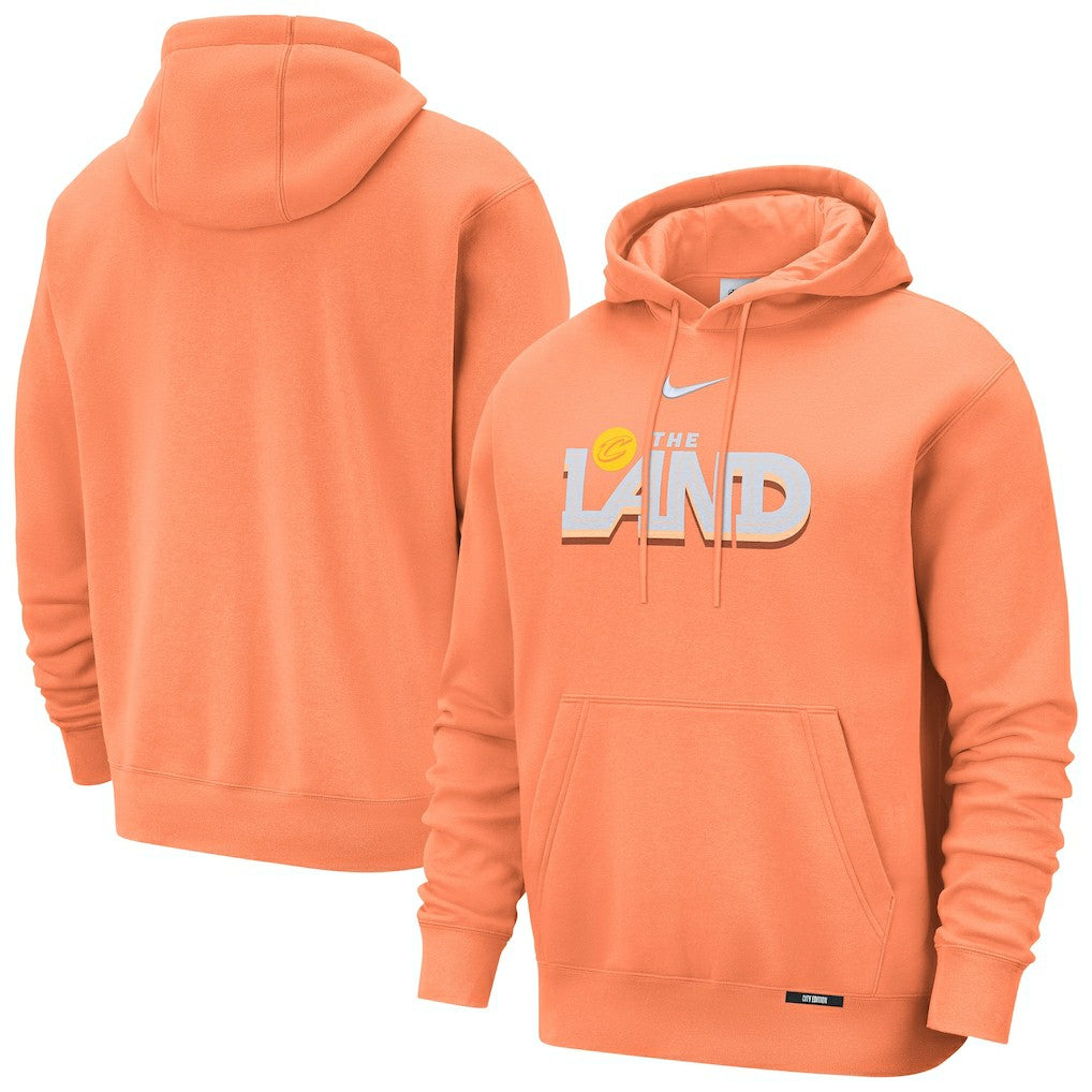 Cleveland Cavaliers 2025/26 City Edition Essential Remix Club Hoodie Orange - NBA