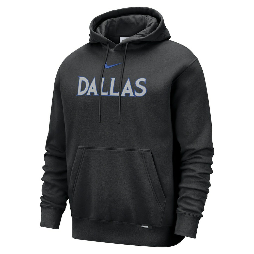 Dallas Mavericks 2025/26 City Edition Essential Remix Club Hoodie Black - NBA