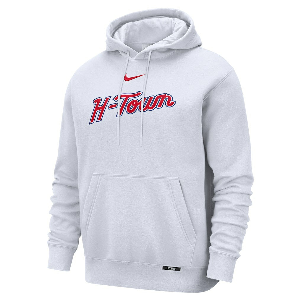 Houston Rockets 2025/26 City Edition Essential Remix Club Hoodie White - NBA