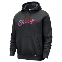 Chicago Bulls 2025/26 City Edition Essential Remix Club Hoodie Black - NBA