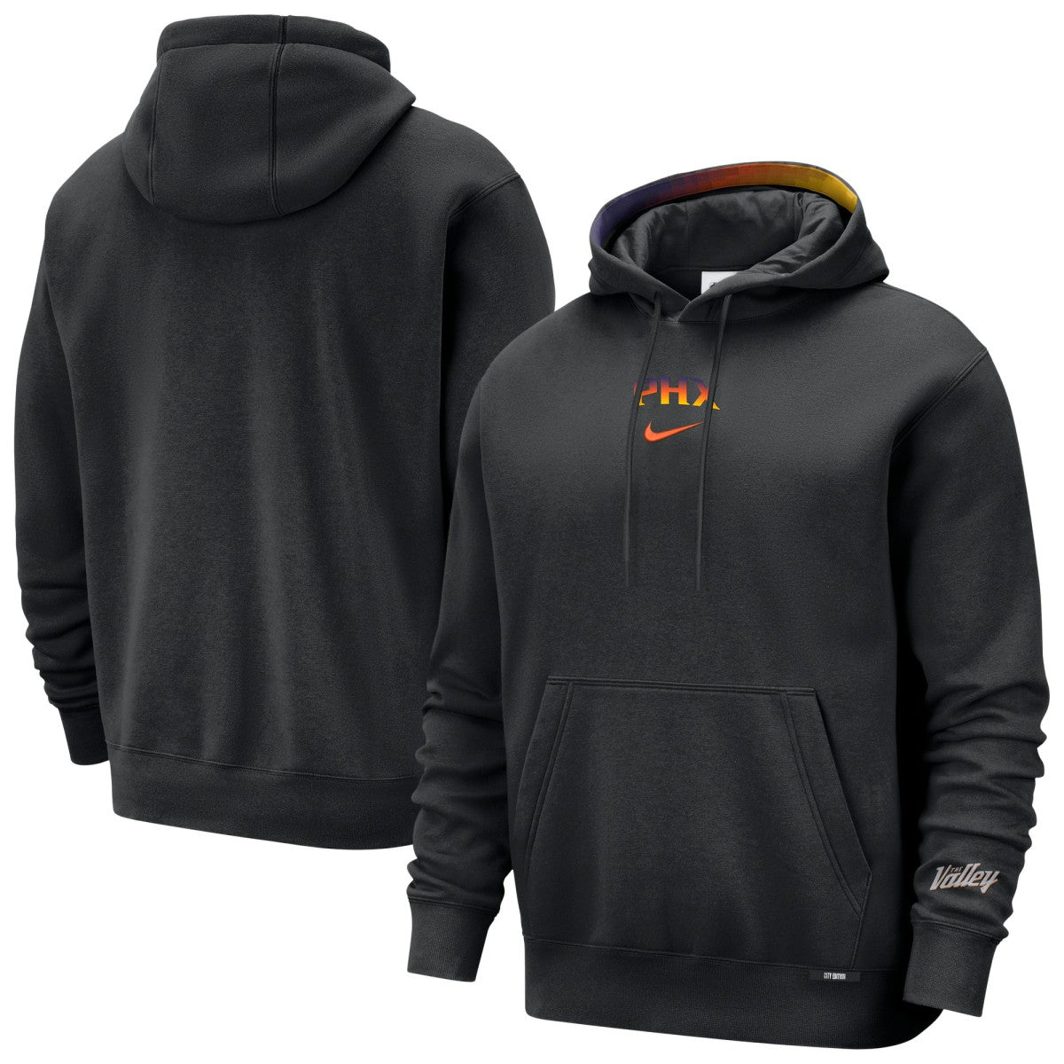 Phoenix Suns 2025/26 City Edition Courtside Remix Premium Hoodie Black - NBA