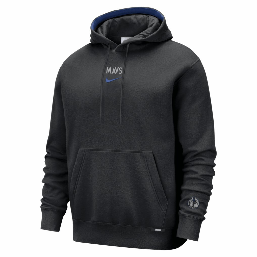 Dallas Mavericks 2025/26 City Edition Remix Premium Courtside Hoodie Black - NBA