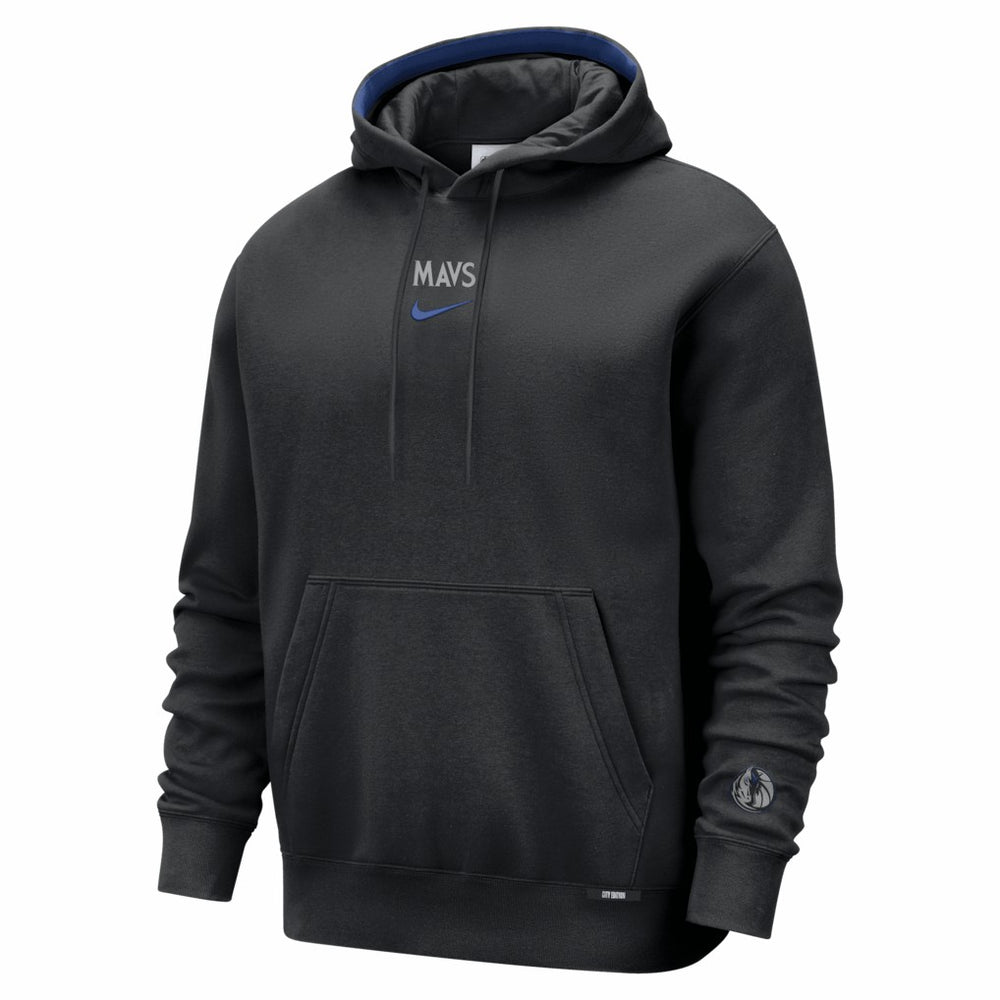 Dallas Mavericks 2025/26 City Edition Remix Premium Courtside Hoodie Black - NBA