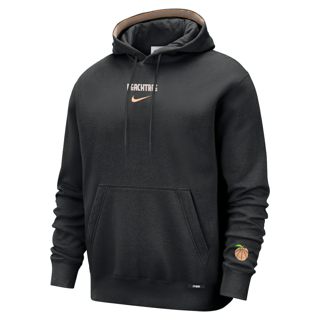 Atlanta Hawks 2025/26 City Edition Courtside Remix Premium Hoodie Black - NBA