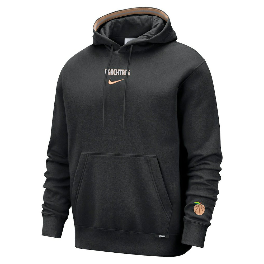 Atlanta Hawks 2025/26 City Edition Courtside Remix Premium Hoodie Black - NBA