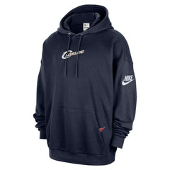 Cleveland Cavaliers Classic Edition Hardwood Classics Premium Club Heavyweight Fleece Hoodie Navy - NBA
