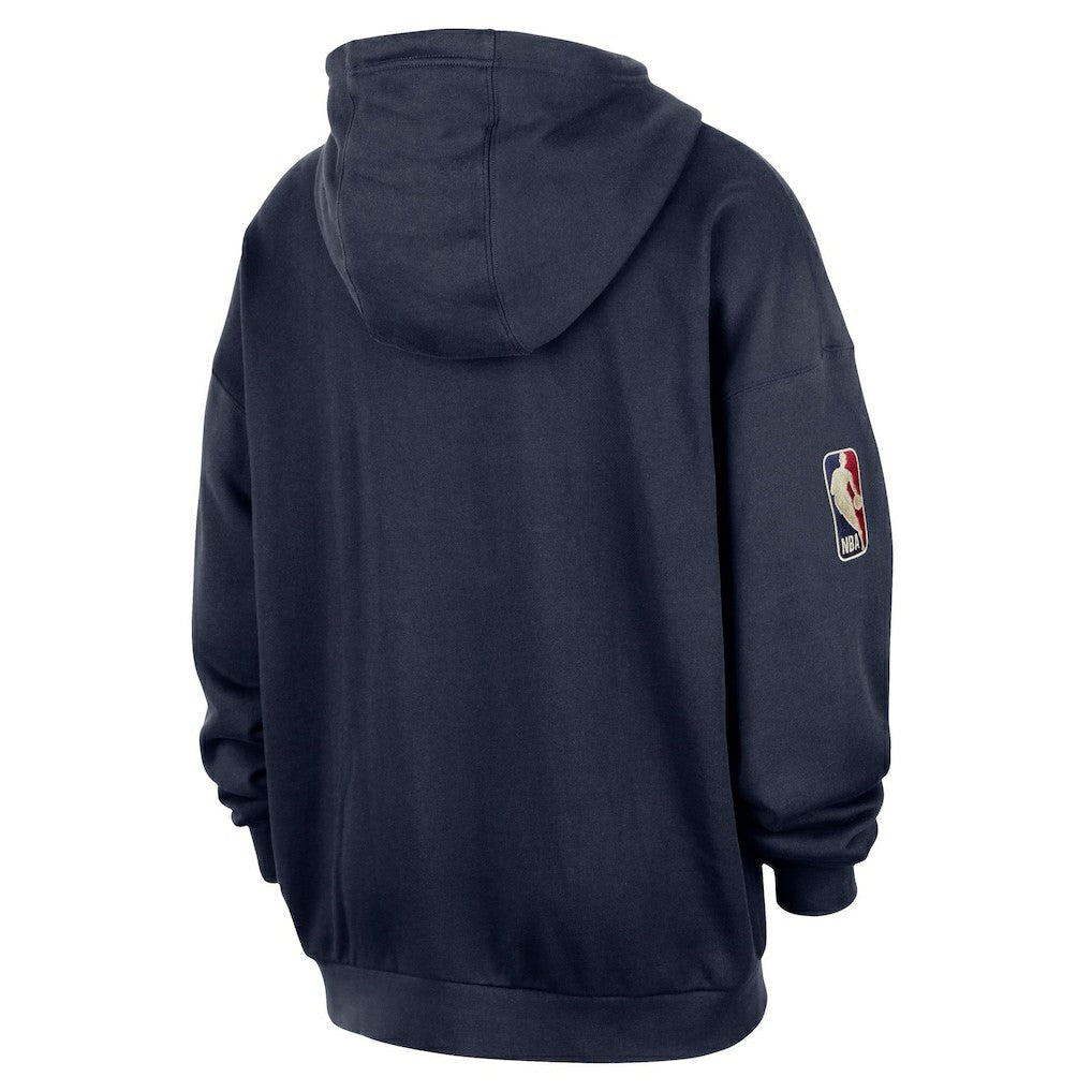 Cleveland Cavaliers Classic Edition Hardwood Classics Premium Club Heavyweight Fleece Hoodie Navy - NBA