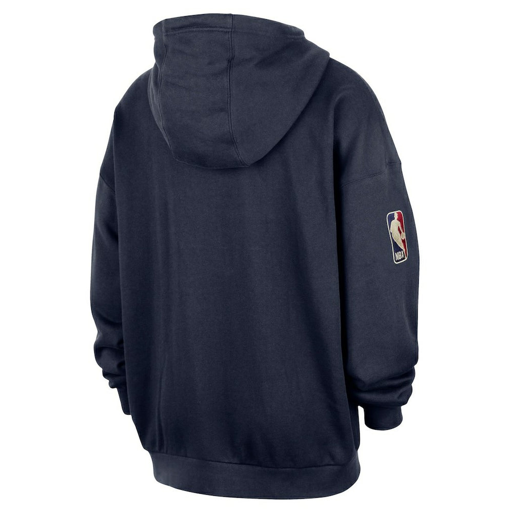 Cleveland Cavaliers Classic Edition Hardwood Classics Premium Club Heavyweight Fleece Hoodie Navy - NBA