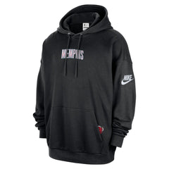 Memphis Grizzlies Classic Edition Hardwood Classics Premium Club Heavyweight Fleece Hoodie Black - NBA