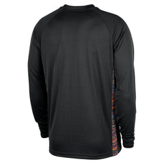 Brooklyn Nets 2025/26 City Edition Authentic Pregame Dri-FIT Long Sleeve Shooting T-Shirt Black - NBA