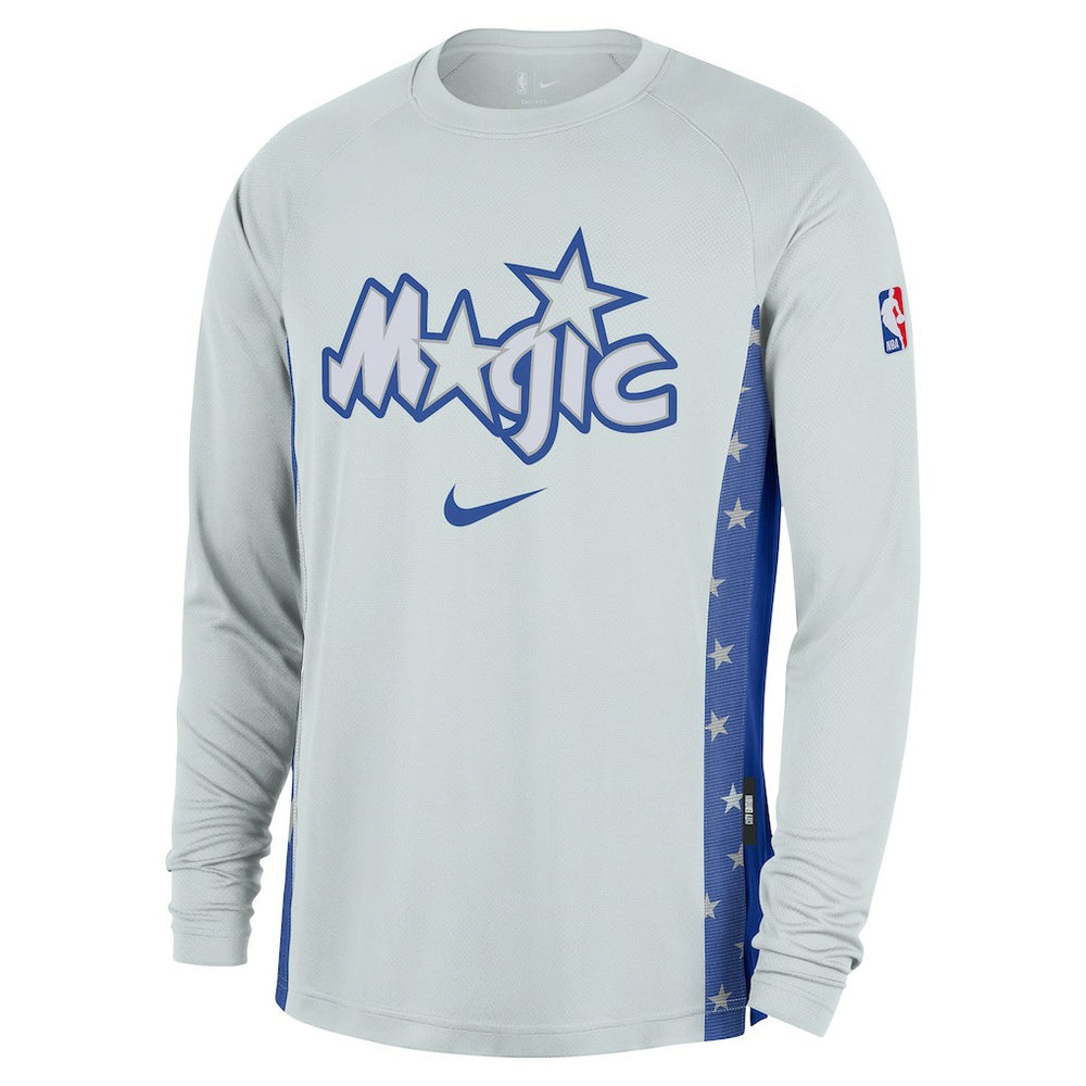 Orlando Magic 2025/26 City Edition Authentic Pregame Dri-FIT Long Sleeve Shooting T-Shirt Silver - NBA
