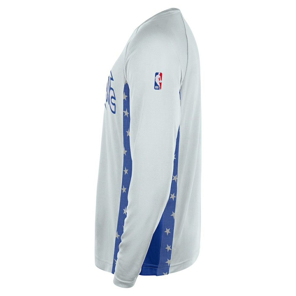 Orlando Magic 2025/26 City Edition Authentic Pregame Dri-FIT Long Sleeve Shooting T-Shirt Silver - NBA