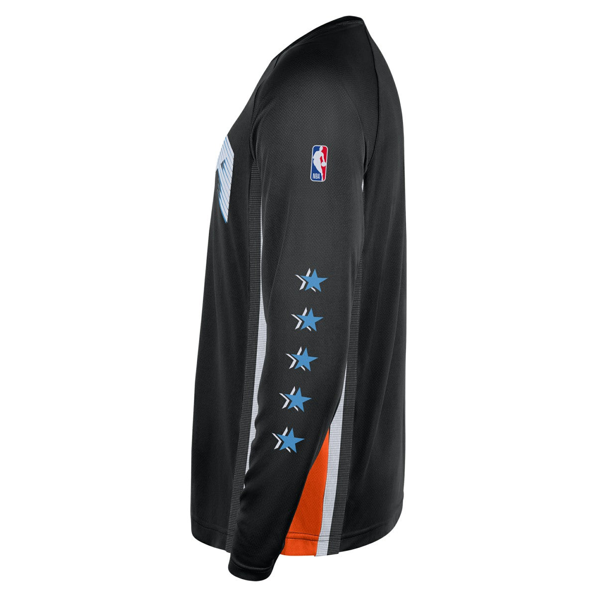 LA Clippers 2025/26 City Edition Authentic Pregame Dri-FIT Long Sleeve Shooting T-Shirt Black - NBA