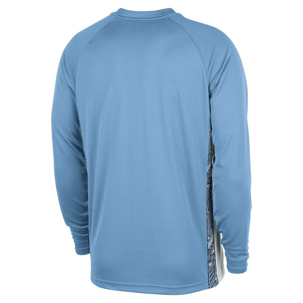 Memphis Grizzlies 2025/26 City Edition Authentic Pregame Dri-FIT Long Sleeve Shooting T-Shirt Light Blue - NBA