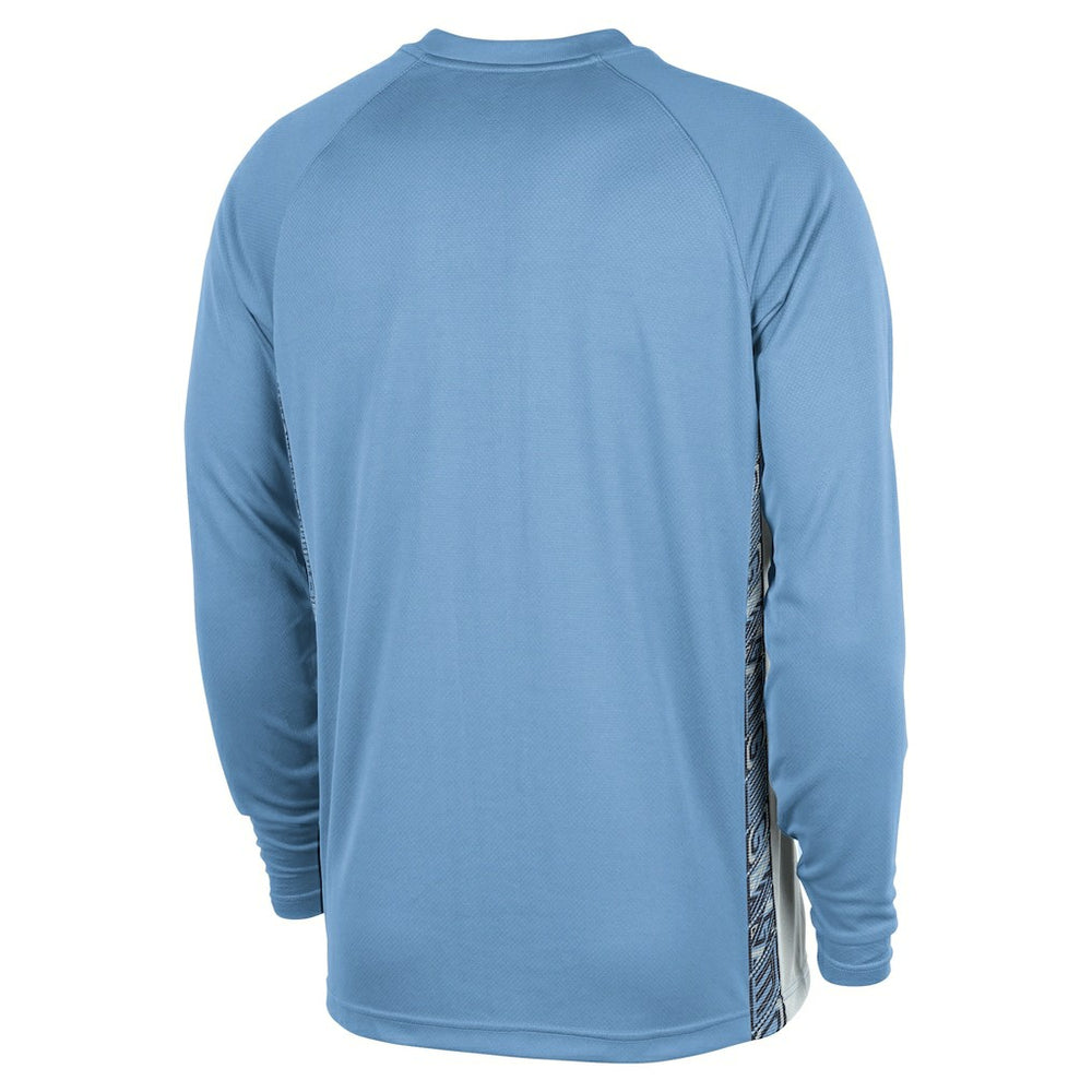 Memphis Grizzlies 2025/26 City Edition Authentic Pregame Dri-FIT Long Sleeve Shooting T-Shirt Light Blue - NBA
