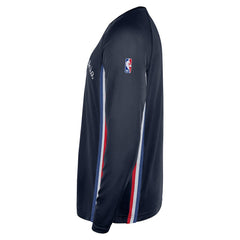 Philadelphia 76ers 2025/26 City Edition Authentic Pregame Dri-FIT Long Sleeve Shooting T-Shirt Navy - NBA