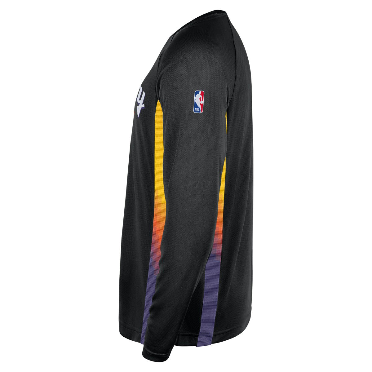 Phoenix Suns 2025/26 City Edition Authentic Pregame Dri-FIT Long Sleeve Shooting T-Shirt Black - NBA