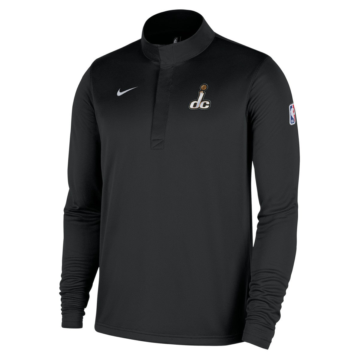 Washington Wizards 2025/26 City Edition Remix Authentic Coaches Dri-FIT Half-Zip Top Black - NBA