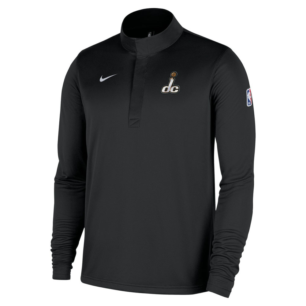 Washington Wizards 2025/26 City Edition Remix Authentic Coaches Dri-FIT Half-Zip Top Black - NBA