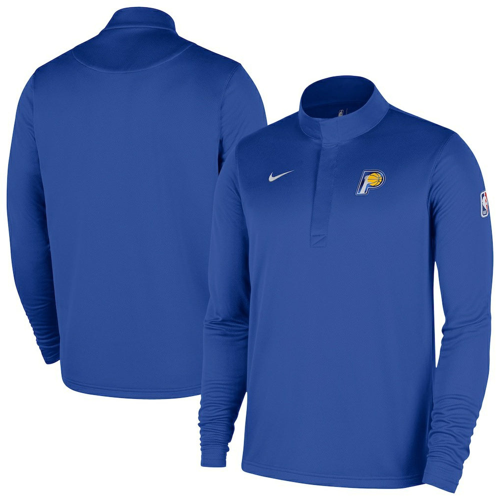 Indiana Pacers 2025/26 City Edition Remix Authentic Coaches Dri-FIT Half-Zip Top Blue - NBA