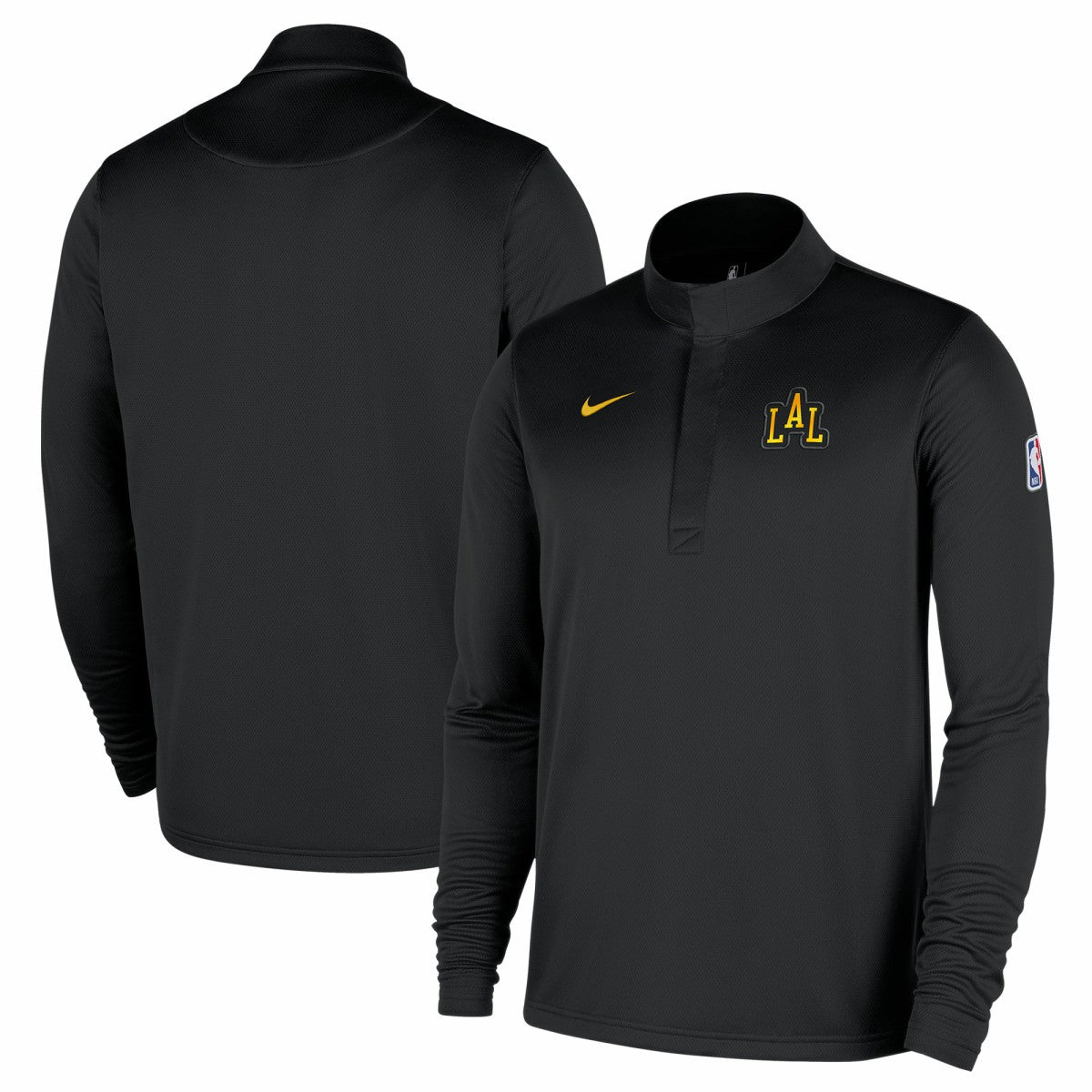 Los Angeles Lakers 2025/26 City Edition Remix Authentic Coaches Dri-FIT Half-Zip Pullover Black - NBA
