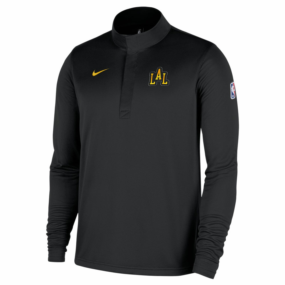 Los Angeles Lakers 2025/26 City Edition Remix Authentic Coaches Dri-FIT Half-Zip Pullover Black - NBA
