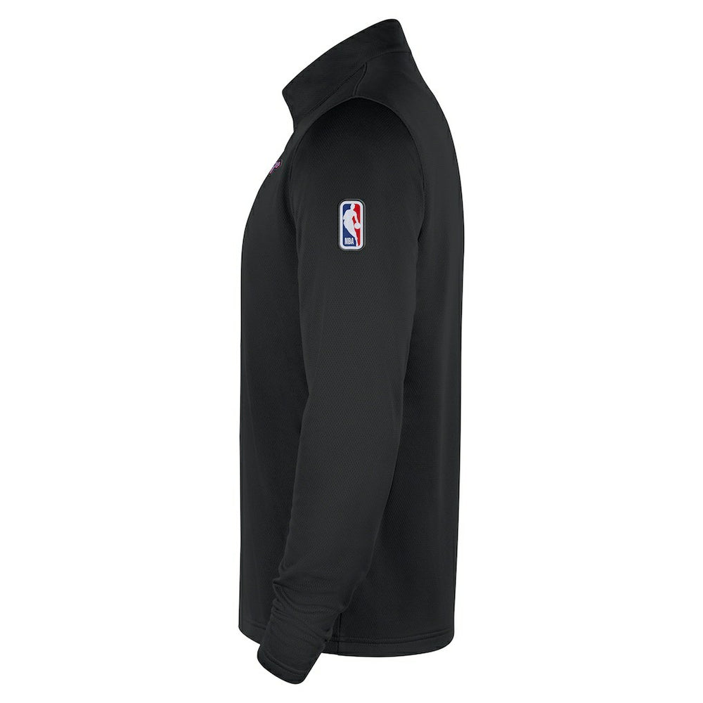 Chicago Bulls 2025/26 City Edition Remix Authentic Coaches Dri-FIT Half-Zip Top Black - NBA