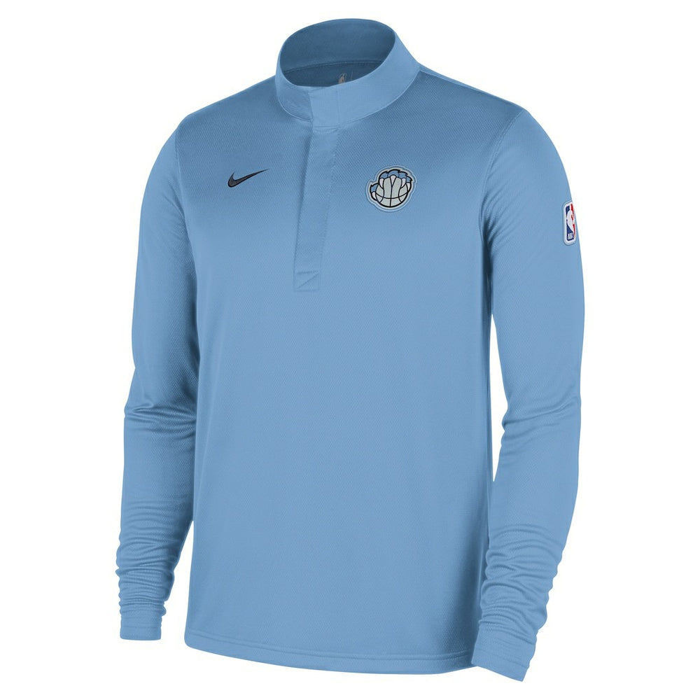 Memphis Grizzlies 2025/26 City Edition Remix Authentic Coaches Dri-FIT Half-Zip Top Light Blue - NBA