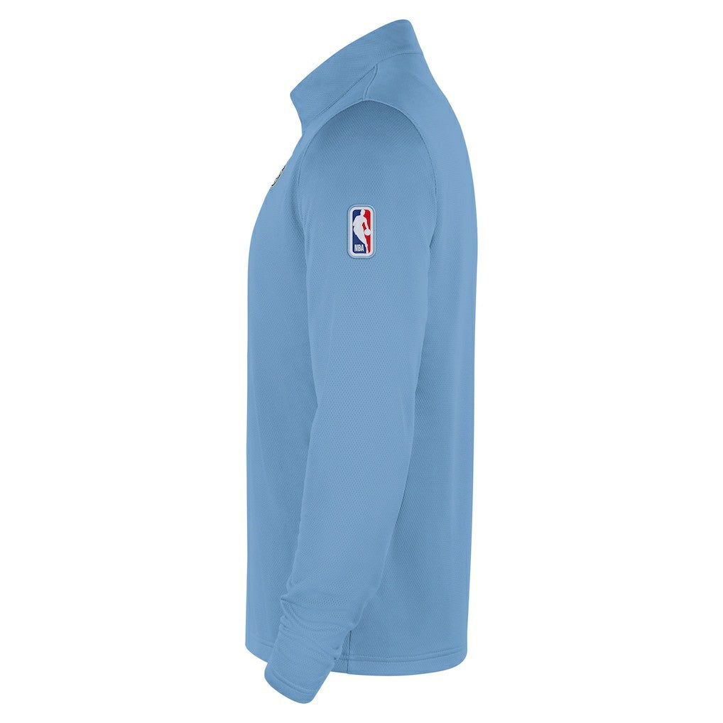 Memphis Grizzlies 2025/26 City Edition Remix Authentic Coaches Dri-FIT Half-Zip Top Light Blue - NBA