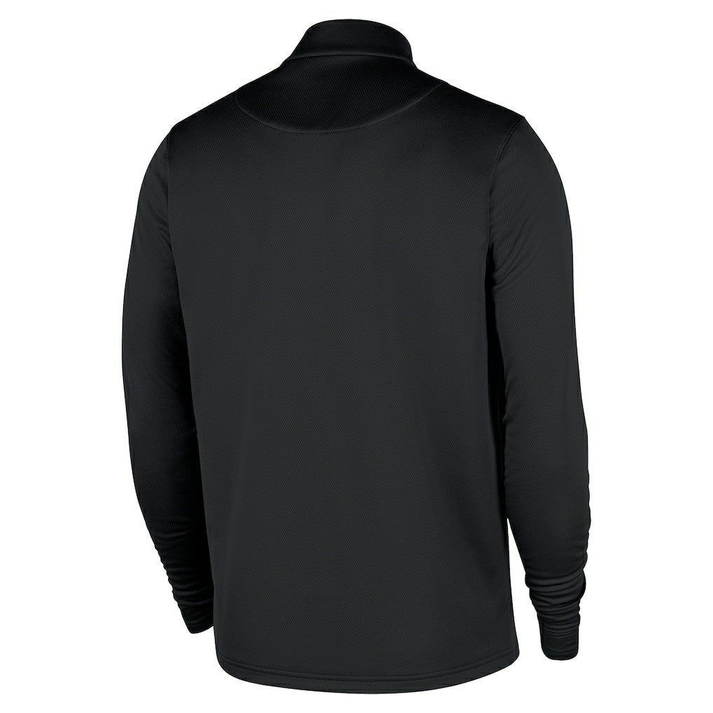 Brooklyn Nets 2025/26 City Edition Remix Authentic Coaches Dri-FIT Half-Zip Top Black - NBA