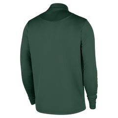 Milwaukee Bucks 2025/26 City Edition Remix Authentic Coaches Dri-FIT Half-Zip Top Hunter Green - NBA