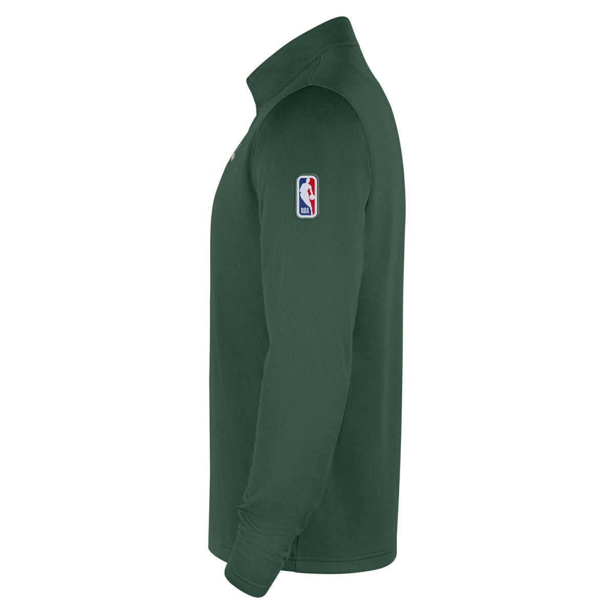 Milwaukee Bucks 2025/26 City Edition Remix Authentic Coaches Dri-FIT Half-Zip Top Hunter Green - NBA