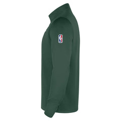 Milwaukee Bucks 2025/26 City Edition Remix Authentic Coaches Dri-FIT Half-Zip Top Hunter Green - NBA