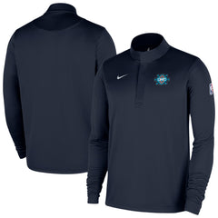 Oklahoma City Thunder 2025/26 City Edition Remix Authentic Coaches Dri-FIT Half-Zip Top Navy - NBA