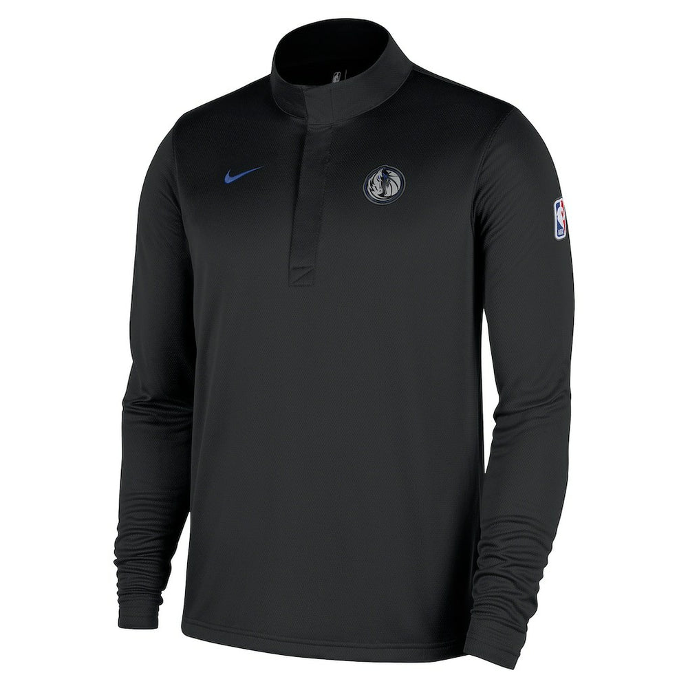 Dallas Mavericks 2025/26 City Edition Remix Authentic Coaches Dri-FIT Half-Zip Top Black - NBA