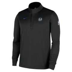 Dallas Mavericks 2025/26 City Edition Remix Authentic Coaches Dri-FIT Half-Zip Top Black - NBA