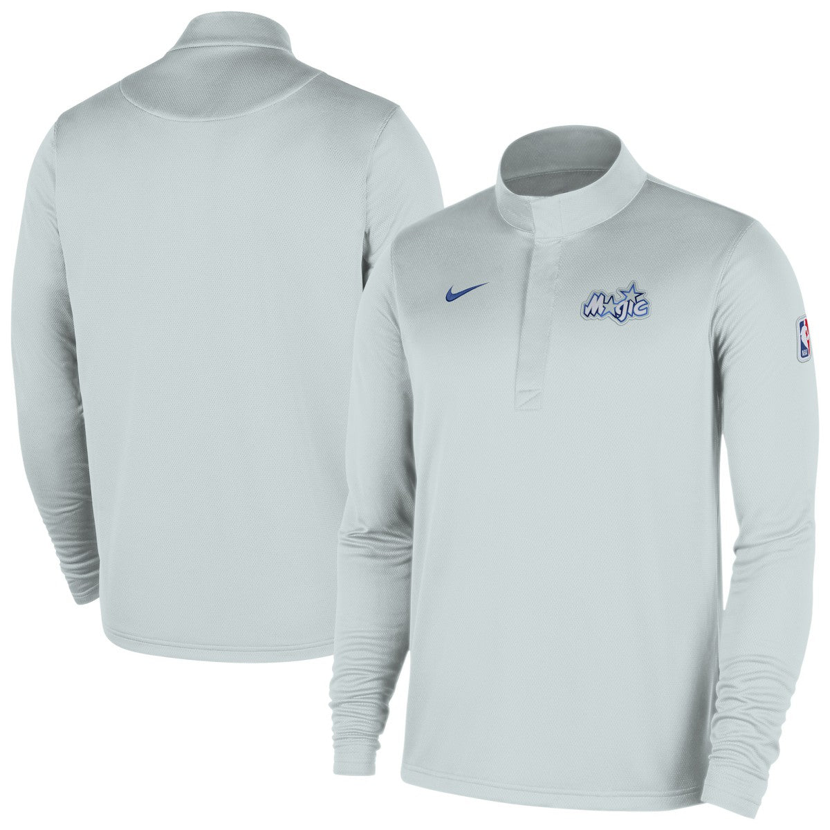 Orlando Magic 2025/26 City Edition Remix Authentic Coaches Dri-FIT Half-Zip Top Silver - NBA