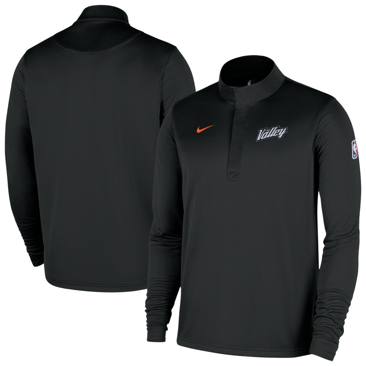 Phoenix Suns 2025/26 City Edition Remix Authentic Coaches Dri-FIT Half-Zip Top Black - NBA