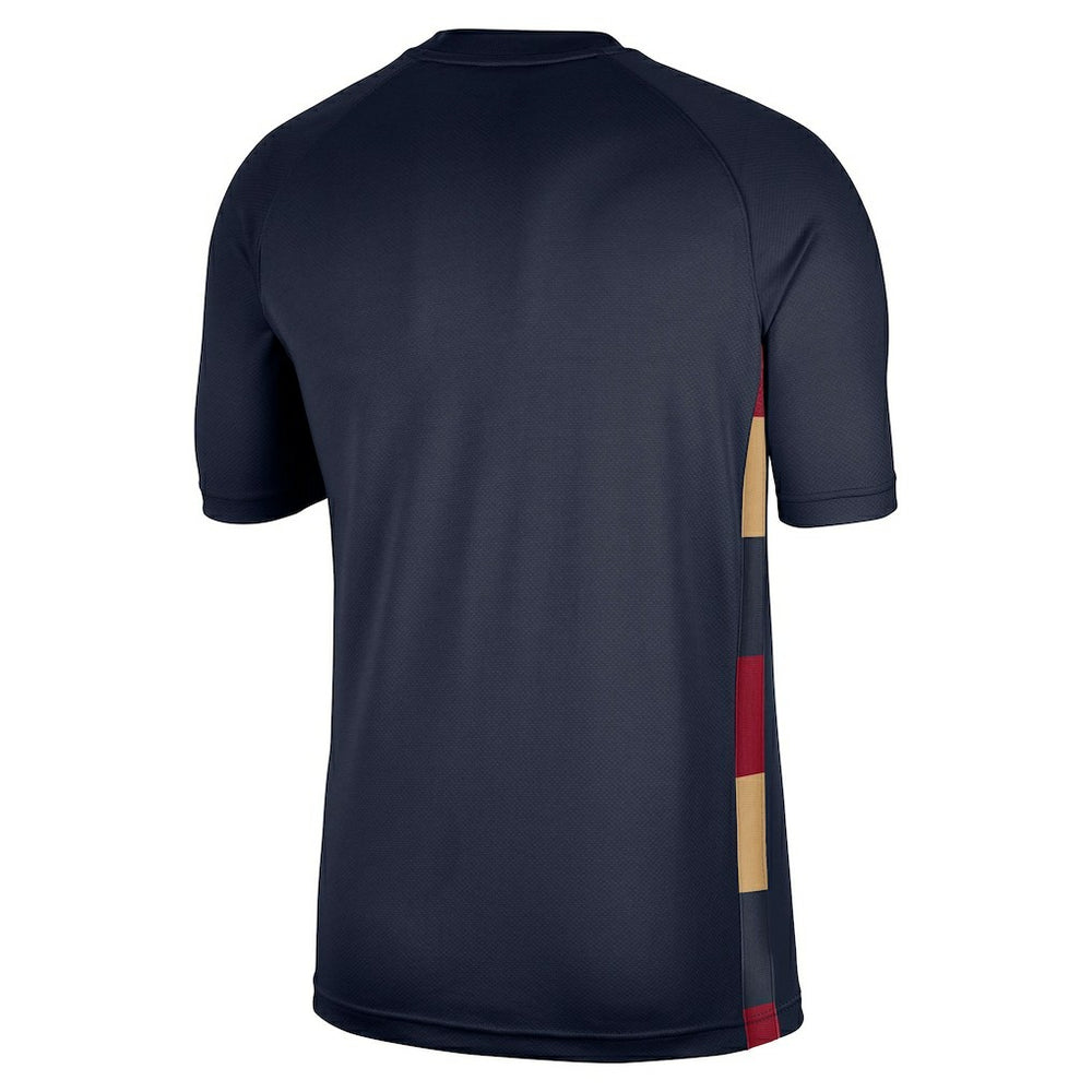 Cleveland Cavaliers Classic Edition Hardwood Classics Authentic Game Shooting T-Shirt Navy - NBA