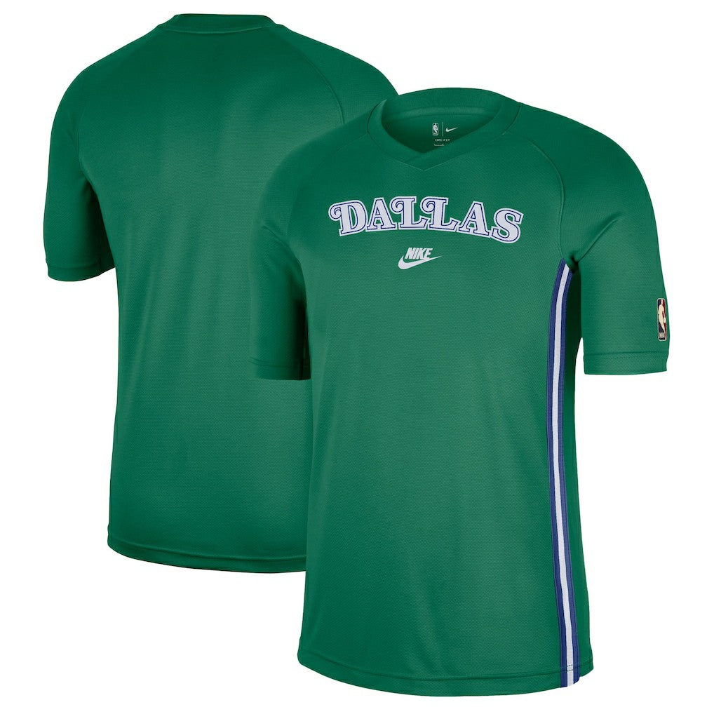 Dallas Mavericks Classic Edition Hardwood Classics Authentic Game Shooting T-Shirt Green - NBA