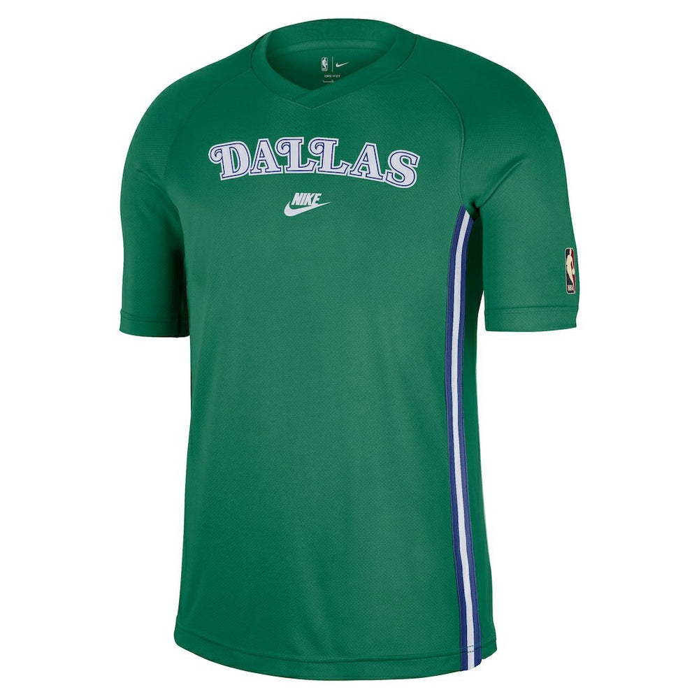 Dallas Mavericks Classic Edition Hardwood Classics Authentic Game Shooting T-Shirt Green - NBA