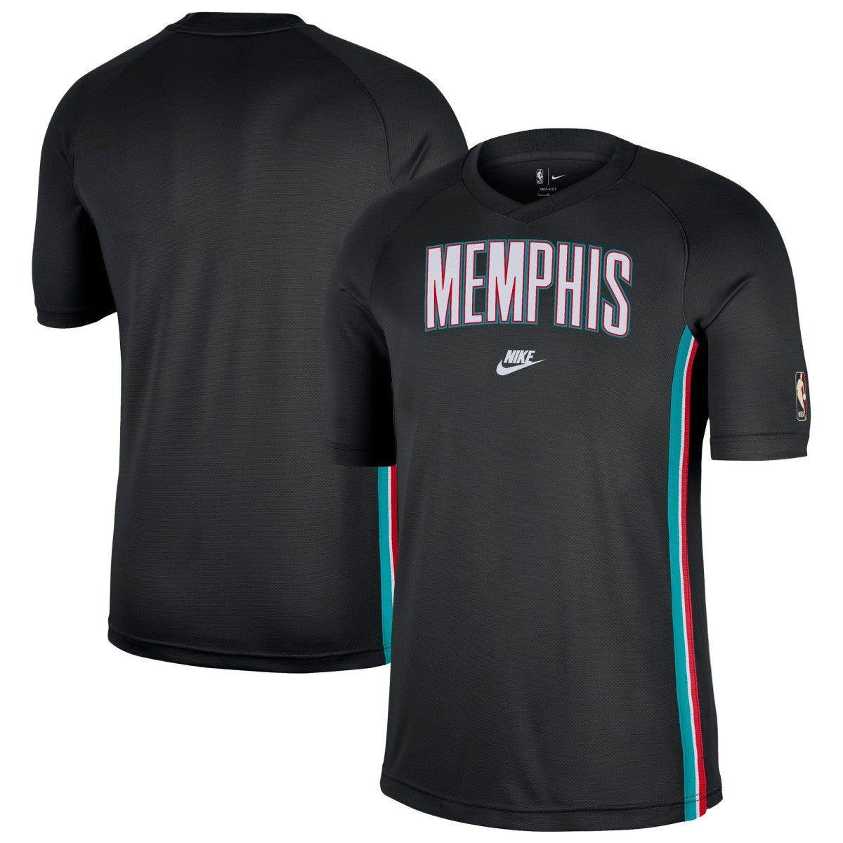 Memphis Grizzlies Classic Edition Hardwood Classics Authentic Game Shooting Dri-FIT Raglan T-Shirt Black - NBA