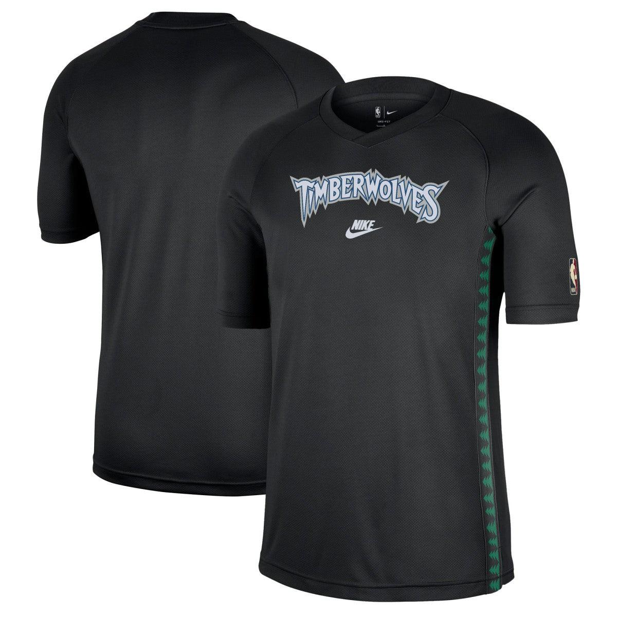 Minnesota Timberwolves Classic Edition Hardwood Classics Authentic Game Shooting T-Shirt Black - NBA