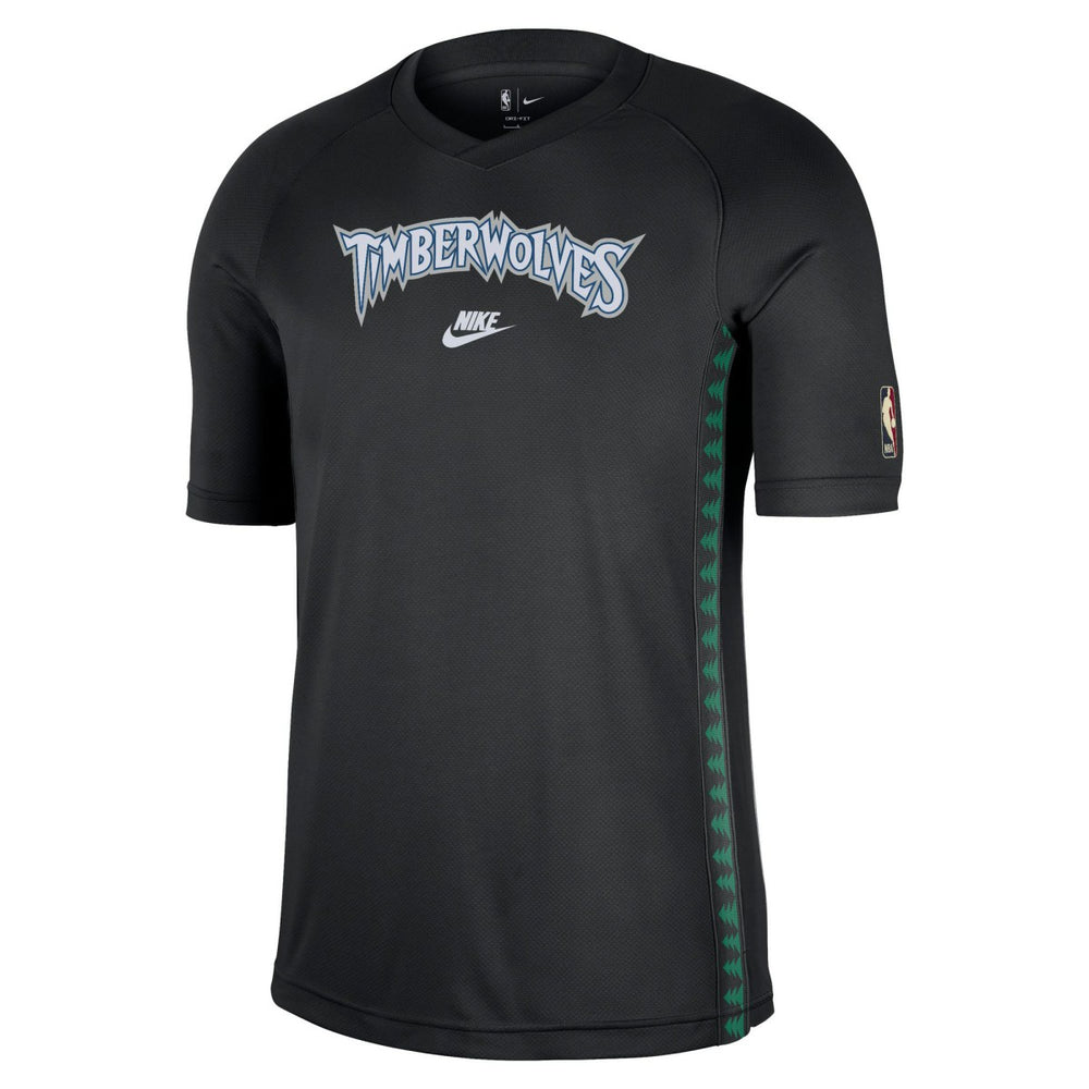 Minnesota Timberwolves Classic Edition Hardwood Classics Authentic Game Shooting T-Shirt Black - NBA