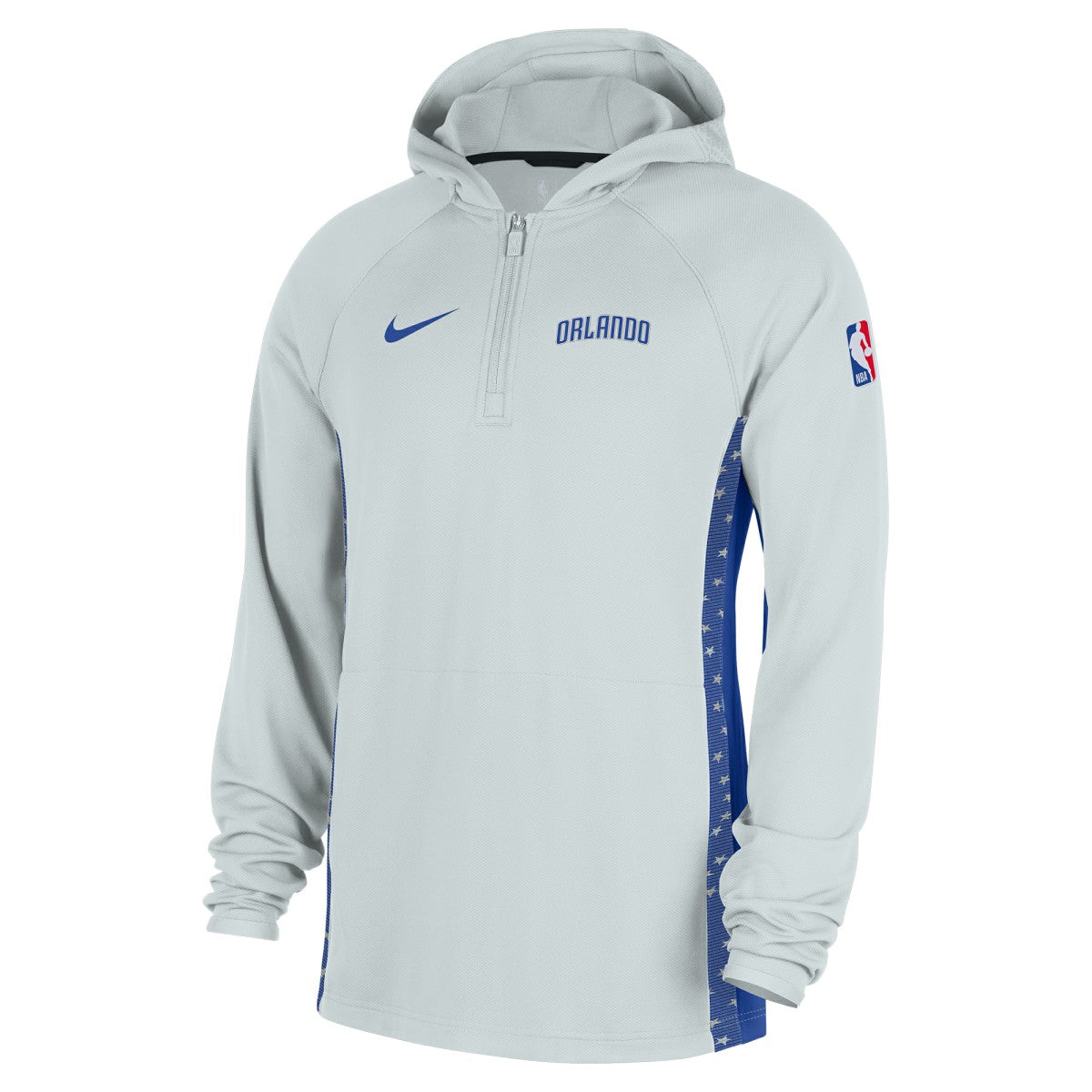 Orlando Magic 2025/26 City Edition Remix Authentic On-Court Quarter-Zip Dri-FIT Hooded Jacket Silver - NBA